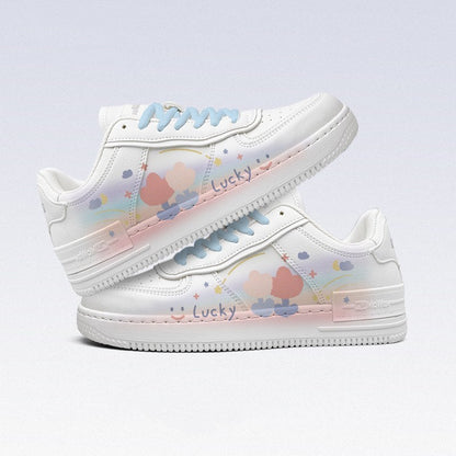 Low-Top Sommer Neue atmungsaktive vielseitige einlagige Schuhe weiße Schuhe