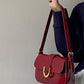 Borsa in pelle verniciata lucida di alta qualità da donna retrò