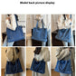 Borsa a mano da pendolare a tracolla grande capacità alla moda in denim da donna