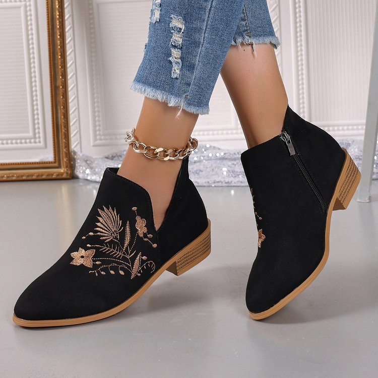 High Heel Spitz zulaufende Stiefeletten Damen