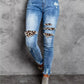 Burrs Tassels Denim-Hose für Damen