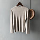 Top in maglia aderente in stile coreano da donna
