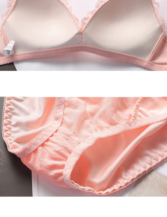 Biancheria intima da donna senza anello in acciaio sezione sottile raccogliere pizzo sexy