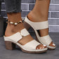 High Heel Hausschuhe Damenmode Runde Zehen Sandalen Sommer