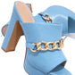 Women's High-heeled Sandals And Slippers With Thick Heels