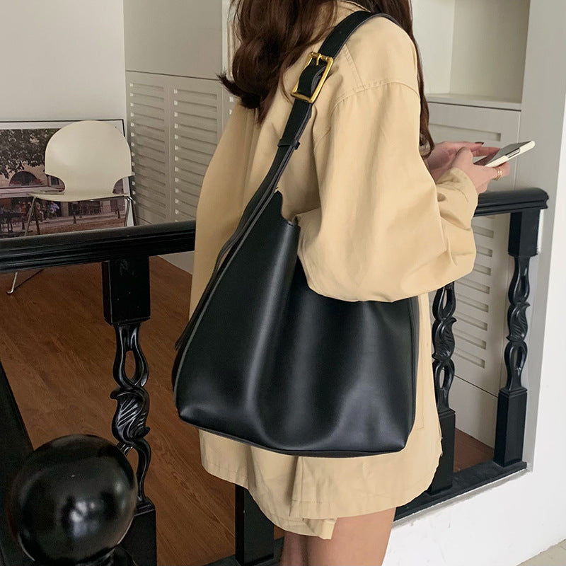Borsa a tracolla da donna, borsa a mano alla moda, borsa a tracolla, borsa in pelle PU minimalista da donna