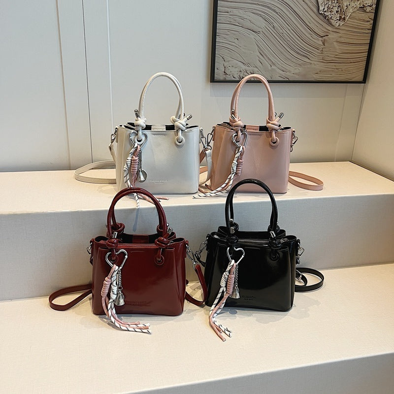 Damen Messenger Bag Mode Tragbare One-Shoulder Bucket Bag