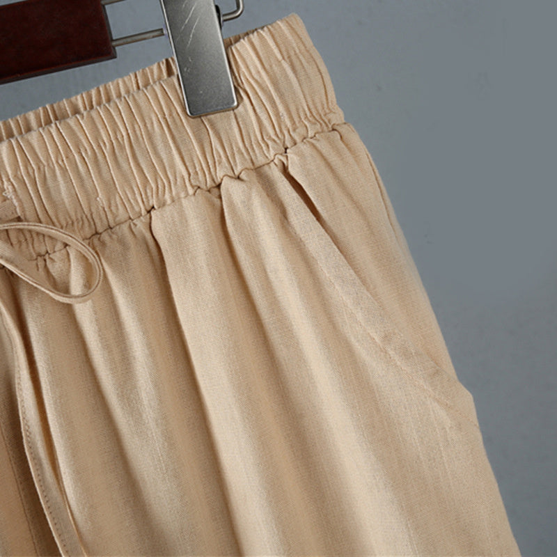 Women's Thin Cotton And Linen Wide-leg Pants
