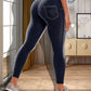 Fashion New Denim Print Yoga Pants Women
