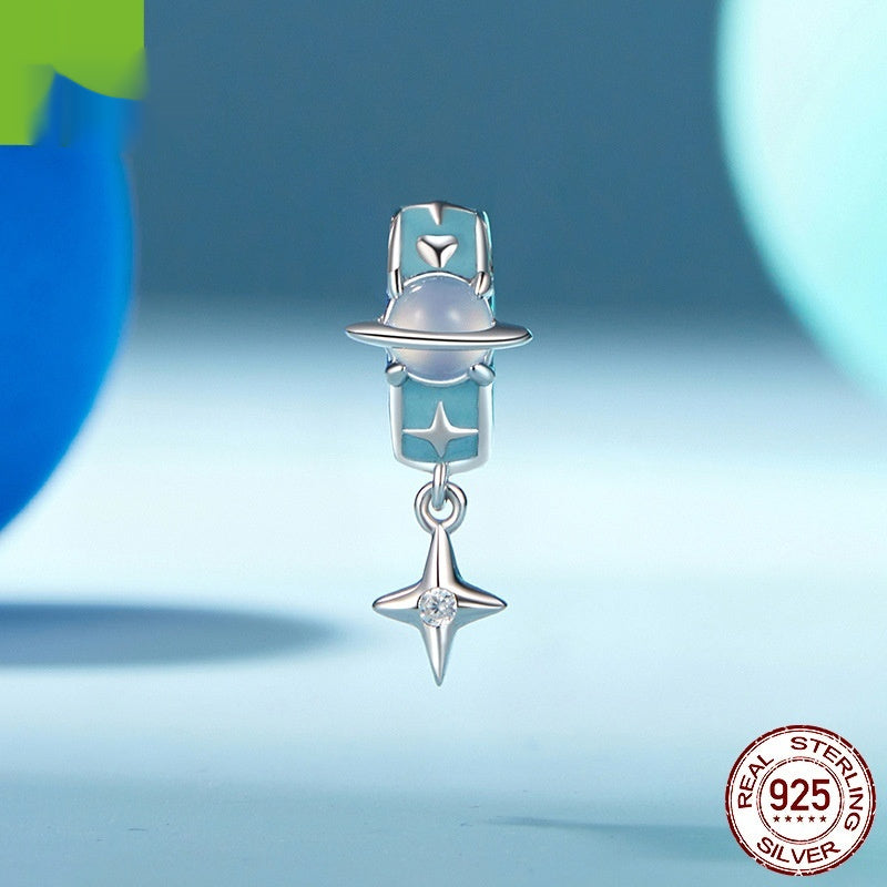 DIY Beaded Bracelet Accessories S925 Sterling Silver Beads