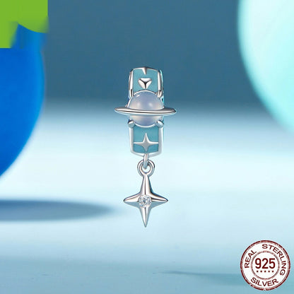 DIY Beaded Bracelet Accessories S925 Sterling Silver Beads