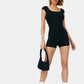 Women Backless Suit Fashion Style Backless Slim-fit Short Jumpsuit Backless Slim Fit Vacation Outfit